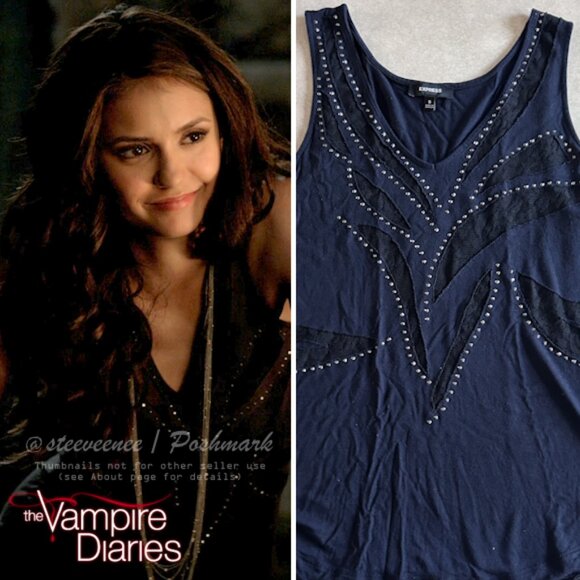 Express Lace & Stud Tank ASO Katherine Pierce - Picture 1 of 8